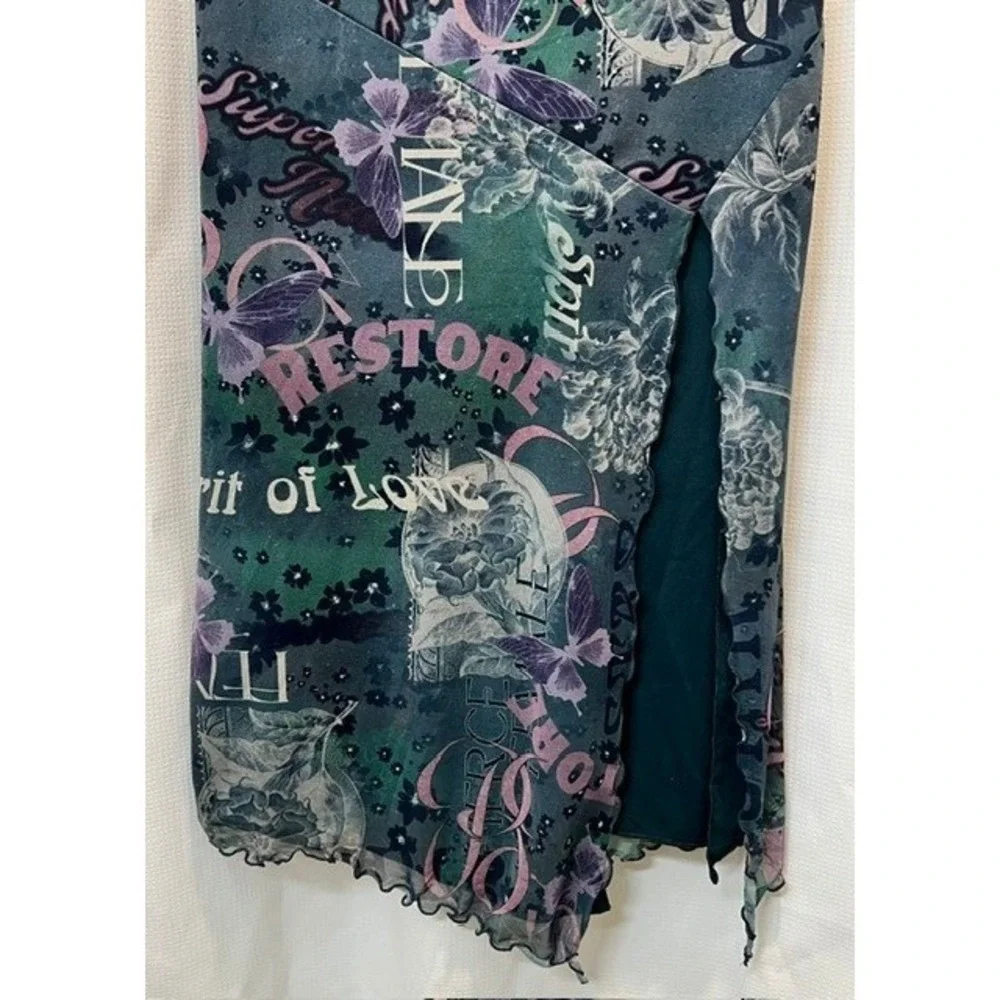Spirit of Love Whimsigoth Fairy Urban Outfitters Mesh Tube Dress Womens Size M - Picture 3 of 9
